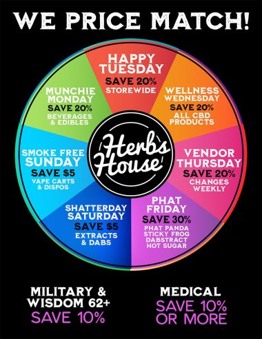 Herbs House Menu - Deals Every Day at Herbs House in Ballard